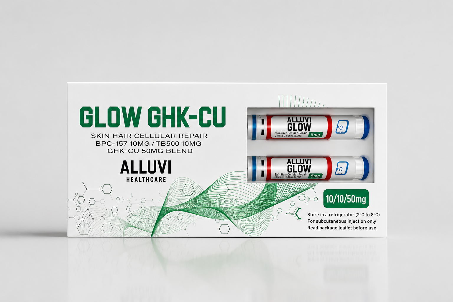 Alluvi glow peptide pen 70mg advanced peptide injection pen for skincare support